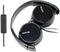 SONY Over Ear Extra Bass Headphones with Mic for iPhone, Samsung Galaxy, MP3 Players - Portable, 3.5mm Jack (Black)