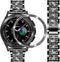 Bands for Samsung Galaxy Watch 4 Classic (46mm), 20mm Luxury Rhinestone Metal Bracelet with Bezel Ring