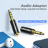 VENTION 2 Pack 2.5mm Male to 3.5mm Female Adapter, 3.5mm Female to 2.5mm Male Audio Adapter Converter Premium Quality Headphone Earphone Headset 2.5mm to 3.5mm 3 Ring Jack Stereo or Mono (Black)