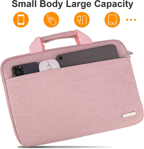 YXLILI 15.6 Inch Laptop Sleeve, Protective Case with Handle, Soft Lining Padded Bag, Shock Resistant for MacBook