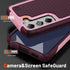 Asuwish Samsung Galaxy S22 Plus S22+ 5G Case, Rose Red with Tempered Glass Screen Protector & Rugged Dual Layer