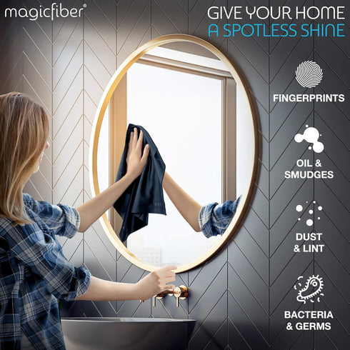 MagicFiber Extra Large Microfiber Cleaning Cloth for TV, Screens, Windows, Mirrors & More