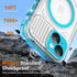 WIFORT Waterproof Case for iPhone 15, 360 Full Body Shockproof Protection, IP68 Underwater, Translucent Matte Cover