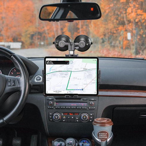 FANAUE 15cm Double Socket Arm Compatible Mount, Aluminum Construction, Fits 20mm Ball and Dash Mount (DA-150PRO-M)