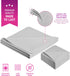 Premium Microfiber Cleaning Cloths 6x6 & 12x12 - Extra Soft Lint Free Cloths for Eyeglasses & Glass