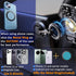 BLISSJU Vacuum Magnetic Car Phone Holder Foldable Mount with Ultra Suction Cup for Magnetic Phone Cases Cell Phone
