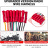 1999-2003 1998-2005 RED WOLF Stereo Wiring Harness Pre-Installed Wire Connectors Compatible with Ford Ranger Explorer