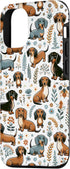 iPhone 13 Cute Dachshund Weiner Dog Lovers Pattern Phone Case