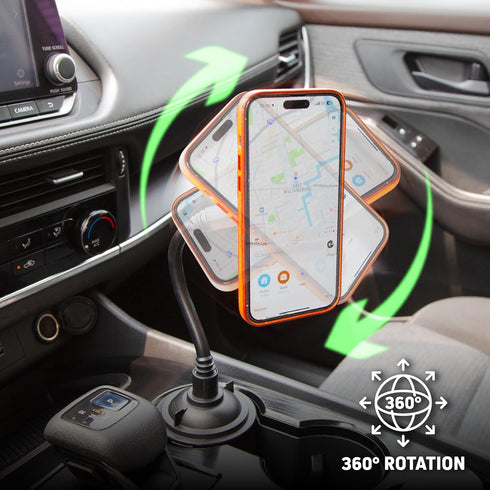 Adjustable Magnetic Cupholder Car Mount, Magnetic Phone Holder for Car, Magnetic Cup Mount for Smartphones