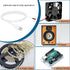 WMSDGZAI 24AWG 2.0 2 5V 2A 1.64FT 5PACK) USB Male Pin Bare Wire Pigtail Cable, USB Extension Cable Open End for DIY