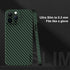 memumi Slim Case for iPhone 13 Pro Max, 0.3 mm Matte Carbon Fiber Pattern, Ultra Thin Scratch Resistant Green