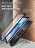 SUPCASE Rugged Protective Case for Samsung Galaxy Tab S6 Lite 10.4 Inch, Built-in Screen Protector & Kickstand, Black