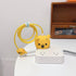 3D Cute Cartoon Charger Protector Case, Compatible for Apple 20W USB-C Power Adapter and Lightning Cable (Yellow Winnie)