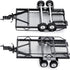 JGGZONE 4 1/24 SCX24 GX470 AXI00001 C10 FCX24 RC Trailer for Hauling Behind Car Heavy Duty Metal Flatbed Trailer