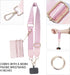 Reorwo Clip and Go Phone Strap with Zippered Pouch,Phone Strap with Cellphone Chain Accessories