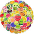 Booppyy Pack 50pcs, Fruit Stickers Cute Fruit Sticker for Kids, Cartoon Stickers for Water Bottle Scrapbooking