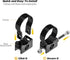 Scosche PSC21010 Black BaseClamp 1.85” Tube Clamp for ATV's UTV's and Side x Sides
