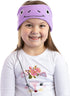 CozyPhones Kids Headphones - Purple Frog, Over Ear, Volume Limited, Thin Speakers, Super Soft Fleece Headband.