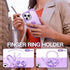 IDweel iPhone 15 Pro Max Case: 2-in-1 Shockproof with Screen Protector, 360° Ring Holder, Camera Lens Protector, Purple.