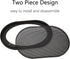 4" x 6" Speaker Grill Covers, Car Subwoofer Guard Protector, ABS Plastic Frame with Metal Mesh, Black - 2Pcs