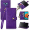 Antsturdy Wallet Case for Samsung Galaxy Note 9, RFID Blocking PU Leather Flip Shockproof Cover (Purple)