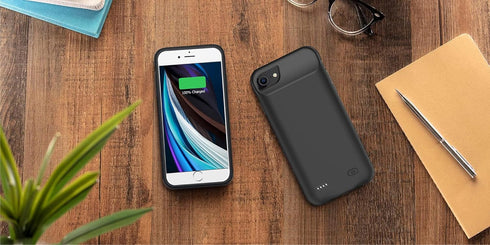 JBUBN 6/6s/7/8/SE(2020/2022),Upgraded 10000mAh 8/7/6s/6/SE2/3 (4.7 inch) Battery Case for iPhone Rechargeable Portable