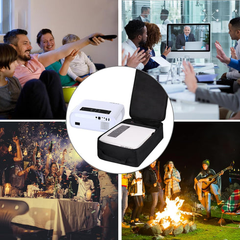 Groview JQ818C 15.75"x9.45"x4.7" JQ818C Projector Case, Projector Travel Carrying Bag Internal Dimension with Large