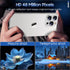 Uyiton for iPhone 13 Pro/Pro Max Camera Lens Protector - Strong Adsorption - Drop Protection - Metal Ring Tempered Glass