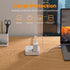 TESSAN 5 (1 3 Ultra Thin Flat Extension Cord FT, Slim Power Strip with USB Ports USB C), Surge Protector Flat Plug Wall