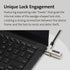 N17 (K68008WW) Kensington Dell Laptop Computer Lock, Combination Security Locking Cable Black