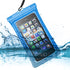 Waterproof Phone Pouch - 3-Pack Floating Clear Cellphone Case for iPhone 15 Pro Max with Neck Cord (Black-Clear-Blue)