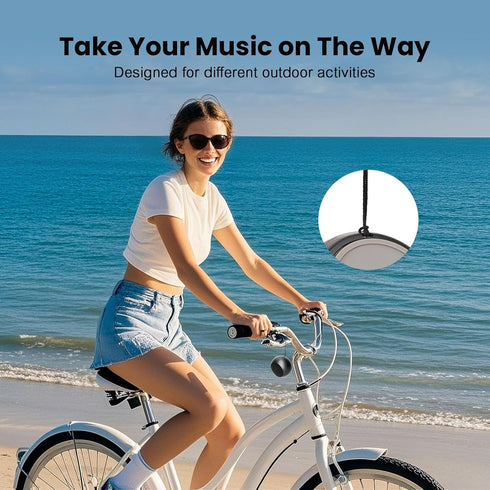 dotn 2026 5W IP7 8H Mini Bluetooth Speaker, Super Bass Portable Wireless Speaker with Lanyard, Waterproof Playtime