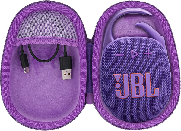 co2CREA Hard Carrying Case for JBL Clip 5, Waterproof Portable Mini Bluetooth Speaker