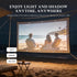SOHIAVY 120 inch 16:9 Projector Screen Foldable Anti-Crease Portable Projector Movies Screens for Home Theater Outdoor