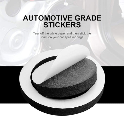 VOFONO 4PCS Speaker Fast Rings - 6.5 inch Car Speaker Foam Baffles Enhancer System for 6" and 6.5" Speakers