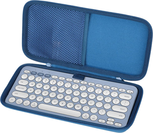 Hard Case Compatible with Logitech Pebble Keys 2 K380s K380 K810 K811 Bluetooth Wireless Keyboard (Classic Blue Case)