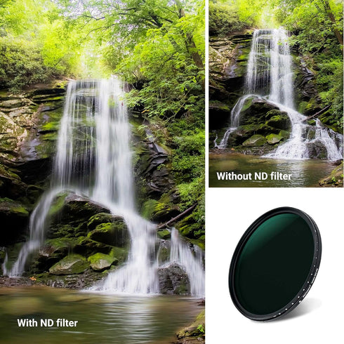 PROfezzion 77mm Variable ND Filter, Multi-Coated ND2-ND400 for Canon EF 16-35mm, Sigma 24mm, Nikon AF-S Lens