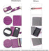 Wisdompro Wallet Case for iPhone 5, 5s, SE 2016, PU Leather Protective Cover with Credit Card Slots, Purple