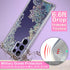 Coolwee Galaxy S24 Ultra Case - 6.8" Shockproof Thin Clear Glitter, Cute Crystal Lace, Soft TPU Bumper, Mandala Design.