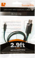SumacLife Electroluminescent Lightning Sync and Charge Micro USB to USB Cable, 2.9-Feet (SLLtnMUSBUSBBLU)