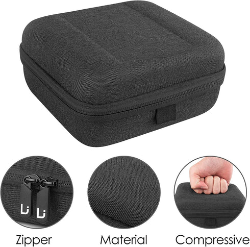 Linkidea Small Hard Case Battery Organizer Storage Box, Holds 31 Various Sizes AA AAA 9V C D Batteries (Dark Grey)