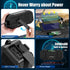 Portable Emergency Weather Radio with Waterproof Bluetooth Speaker, Hand Crank Solar Rechargeable, 5000mAh Charger,