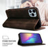 Motorola Moto G Stylus 5G (2024) Dark Brown PU Leather Flip Case: Protective Wallet, Stand Function, Card Slot,