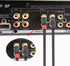 YACSEJAO RCA Male Plug, Gold Plated Audio Video in-Line Jack Adapter, 2 Pack for Multimedia and CCTV