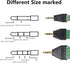 GELRHONR 3.5mm 3 Pole Screw Terminal Converter - TRS Stereo Male to AV 3 Screw Terminal Solderless Block (3-Pack)