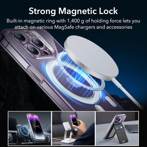 ESR iPhone 14 Pro Case, Clear Zero Series Compatible with MagSafe, Military-Grade Protection, Resists Yellowing