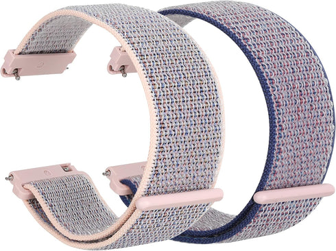 Parsonver 22mm Watch Bands for Samsung Galaxy Watch 3, Gear S3 Frontier/Classic, 2 Pack Nylon Straps