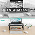 WALI Computer Monitor Stand for Desk, Adjustable Laptop Riser with Underneath Storage for Office, Home, School