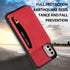 Asuwish Moto G Stylus 2022 4G Wallet Case with Tempered Glass, PU Leather, Credit Card Holder, Red - XT2211DL XT2211
