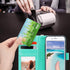 ULAK Mint Floral Wallet Case for iPhone SE 3(2022)/SE(2020)/8/7, Premium PU Leather Flip Case with Card Holder